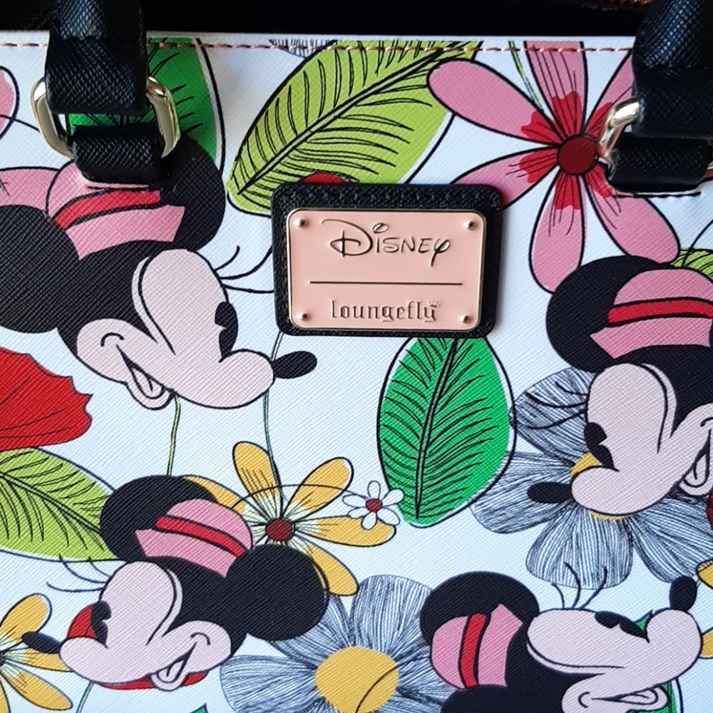 Loungefly Disney Minnie and Mickey purse.  Matching wallet available